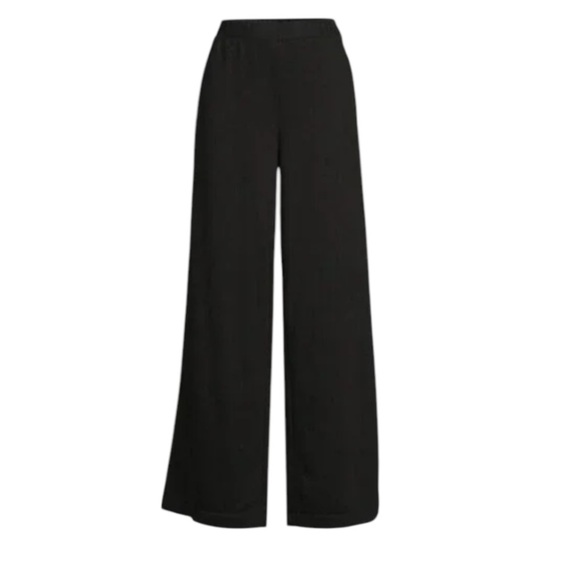 Black Wide-Leg Pant NWT Long Large - Picture 1 of 4